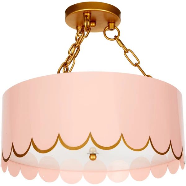 Eloise Scalloped Ceiling Fixture | Dashing Trappings