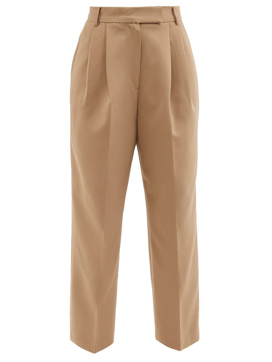 Bea pleated fresco trousers | The Frankie Shop | Matches (UK)