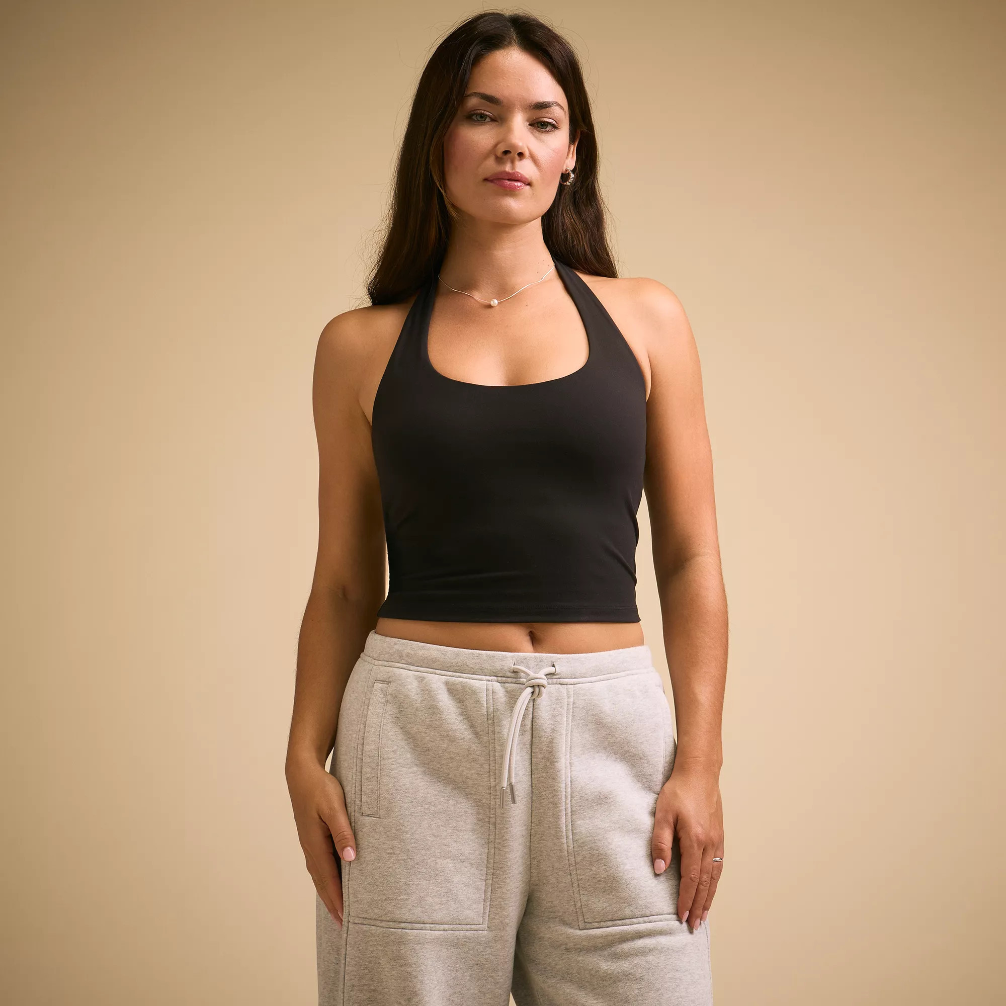 CALIA Women's Inspire Halter Support Top, Medium, Pure Black | DICK'S Sporting Goods
