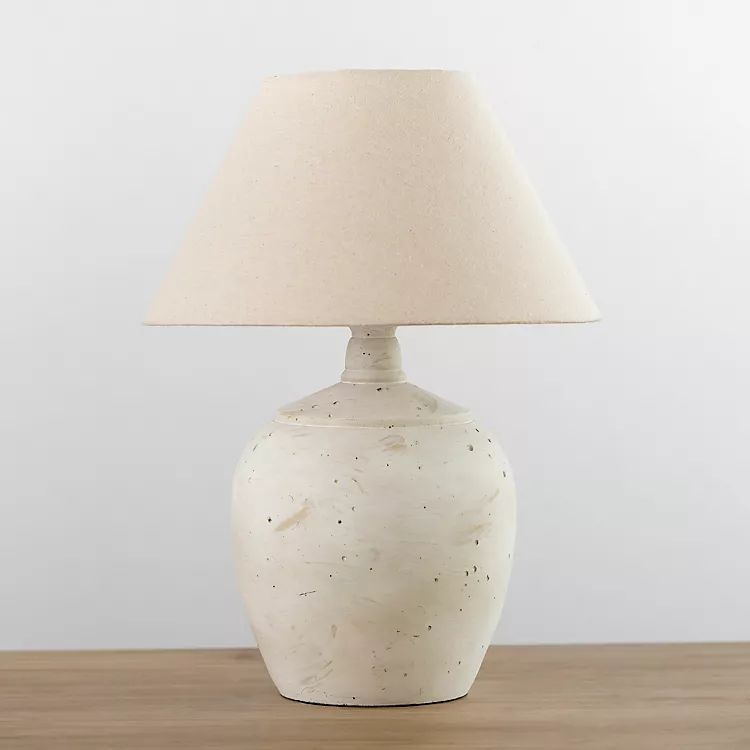 New! Bronson Cream Painted Table Lamp | Kirkland's Home