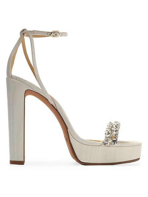 Agnes 120 Crystal-Embellished Platform Sandals | Saks Fifth Avenue