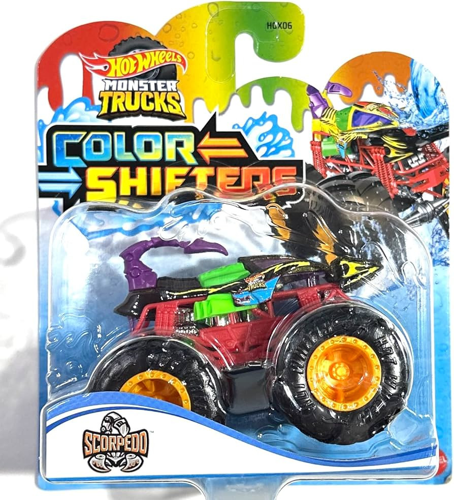Hot Wheels - Monster Trucks - SCORPEDO - Color Shifters - New for 2023 - Ships Bubble Wrapped in ... | Amazon (US)