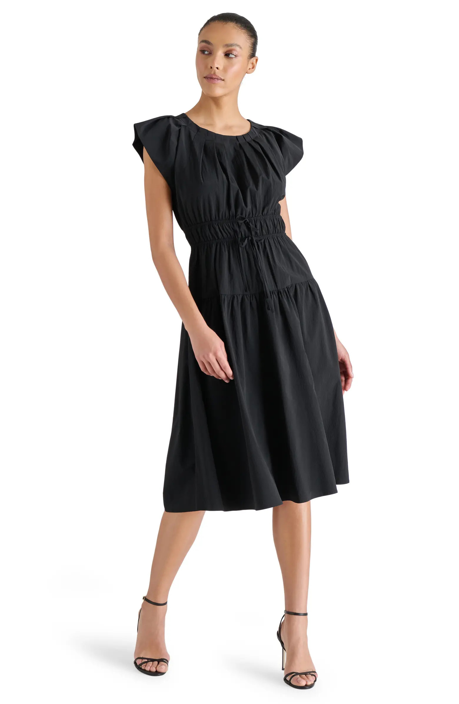 Steve Madden Archie Bow Ruched Dress | Nordstrom | Nordstrom