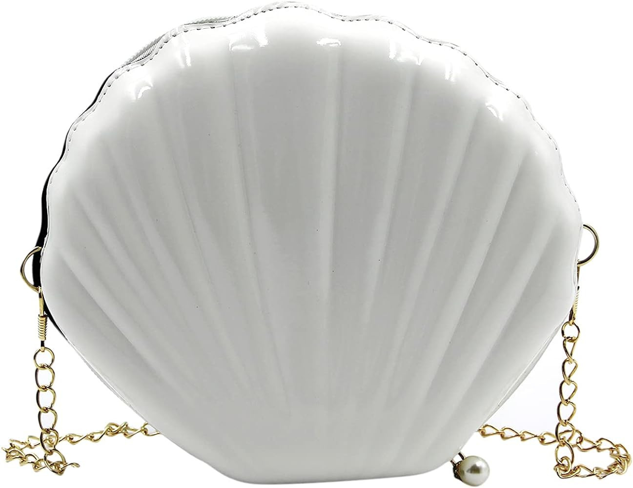 AIBEARTY Cute Seashell Shape Crossbody Purse Small Shoulder Bag with Chain for Women Little Girls | Amazon (US)