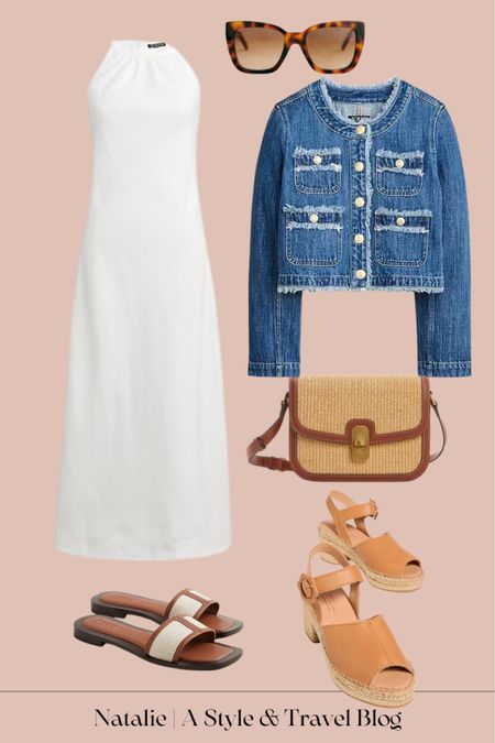 I love this look for Memorial Day weekend! Is there a better way to kick off summer than with a white linen dress? You can also wear this to work with this or another little jacket or blazer 

#LTKSeasonal #LTKStyleTip