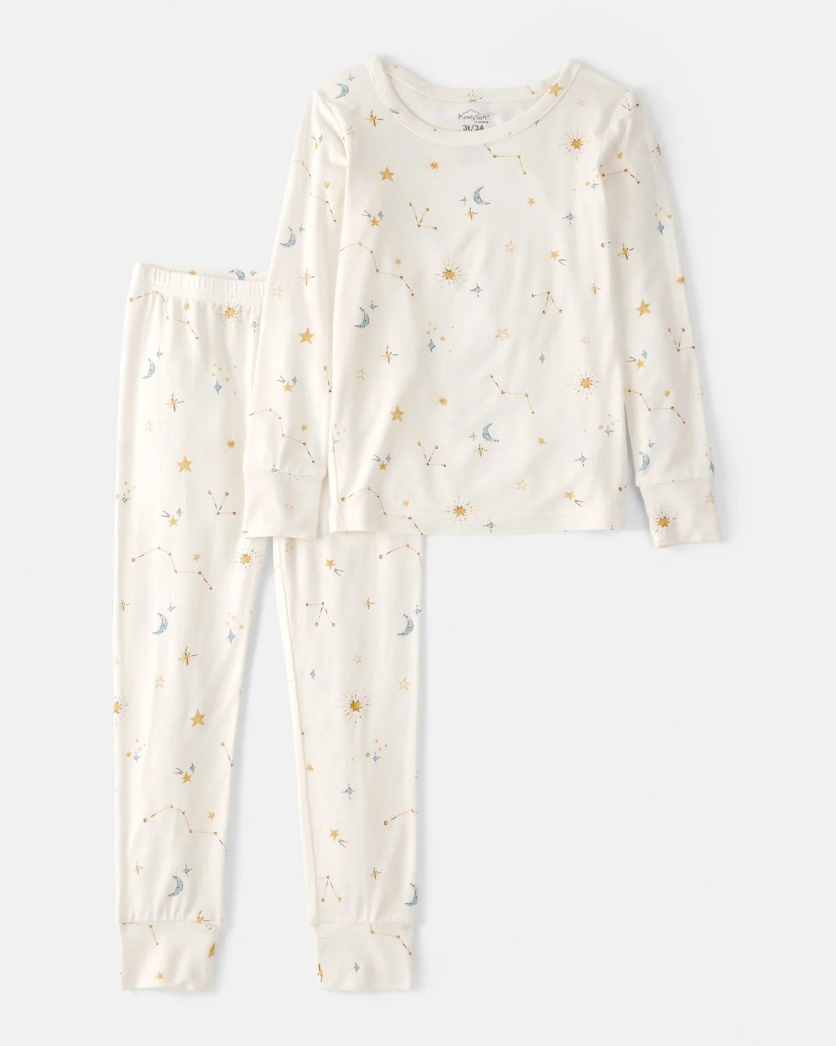 Toddler Constellation PurelySoft 2-Piece Pajama Set - Cream | Carter's Inc
