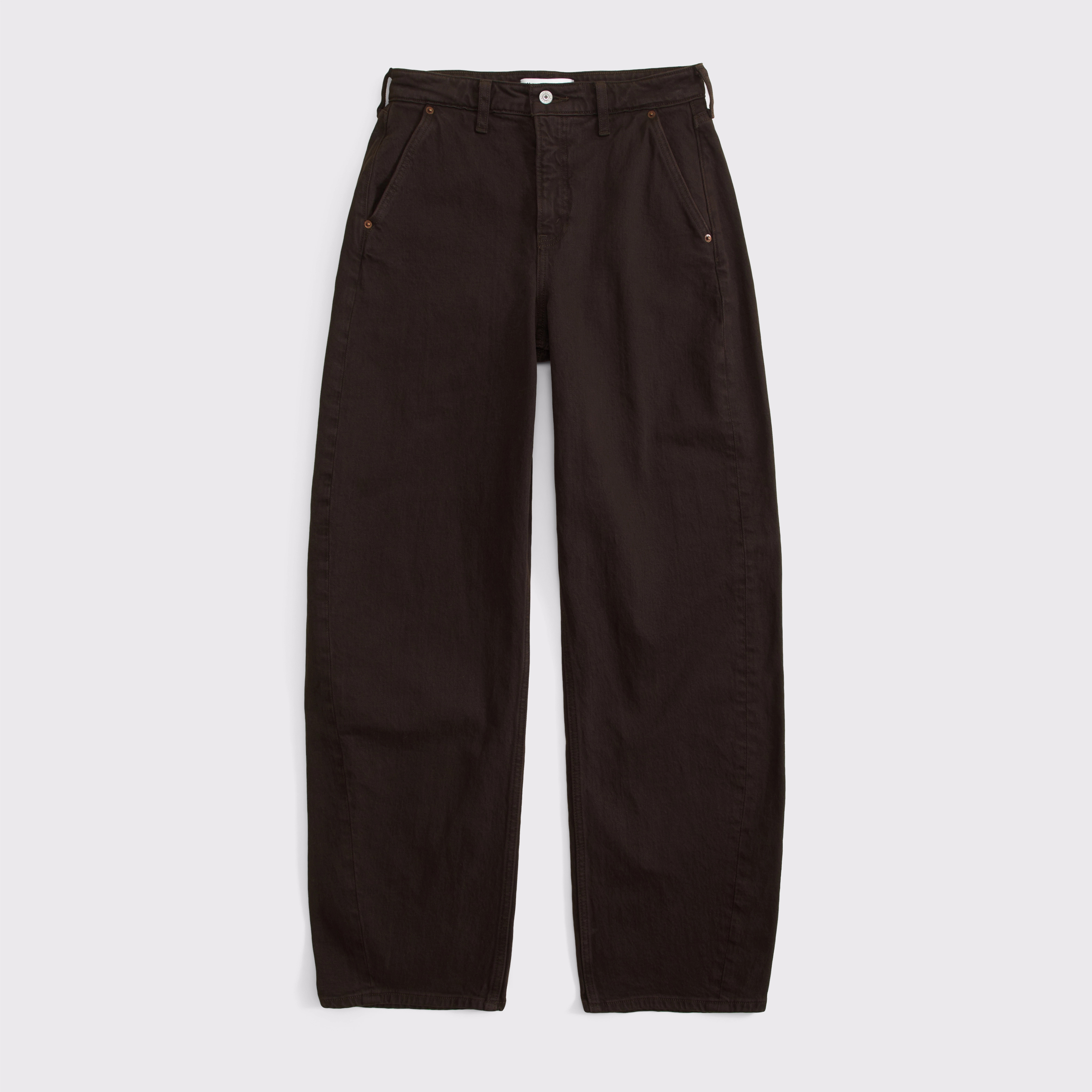 High Rise Barrel Jean | Abercrombie & Fitch (US)