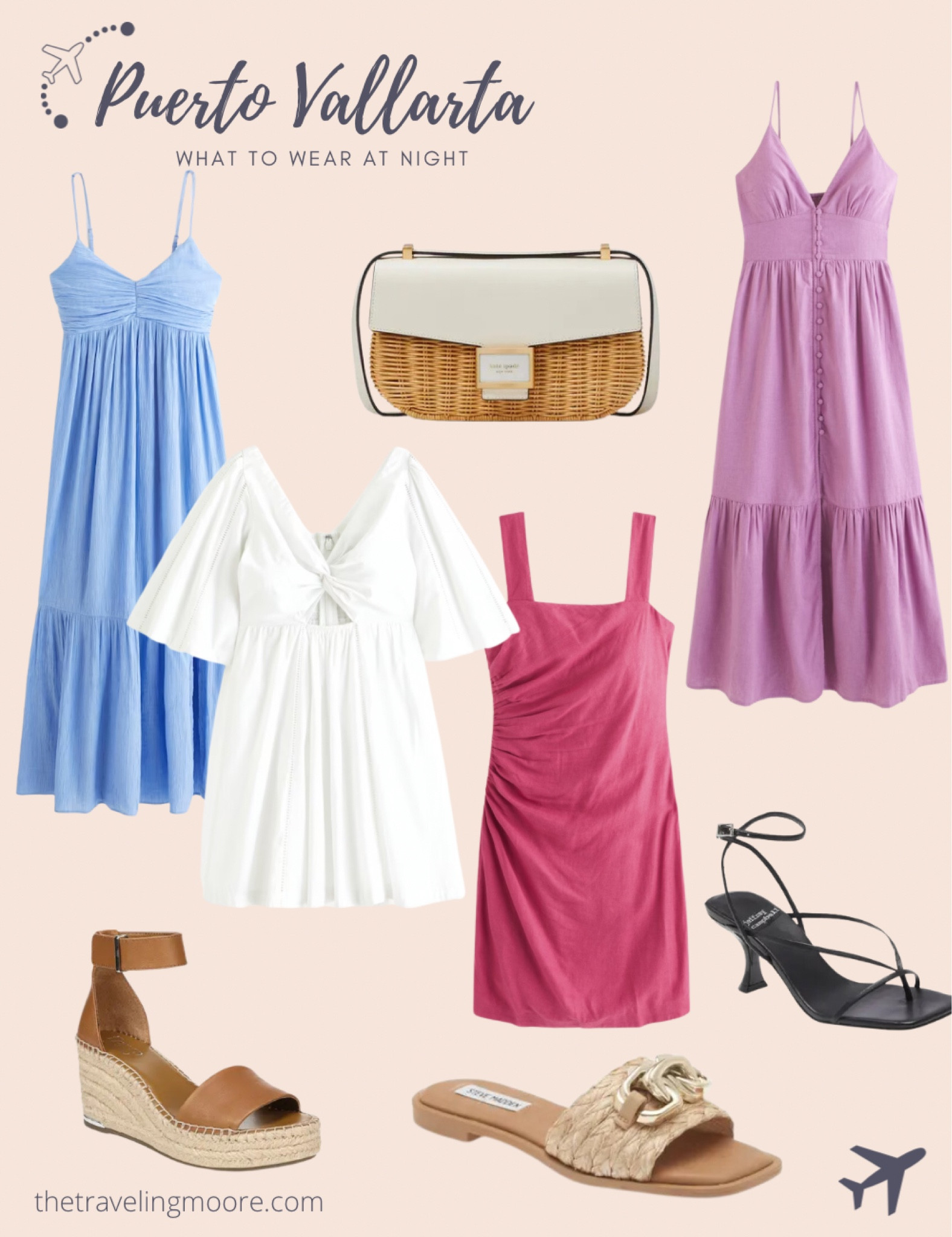 What to wear at night in Mexico, resort wear, Puerto Vallarta, maxi dress, sandals 

#LTKtravel