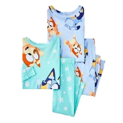 Disney Toddler 2pc Snug Fit Bluey Cotton Pajama Set - 4 Years, Blue | Walmart (US)