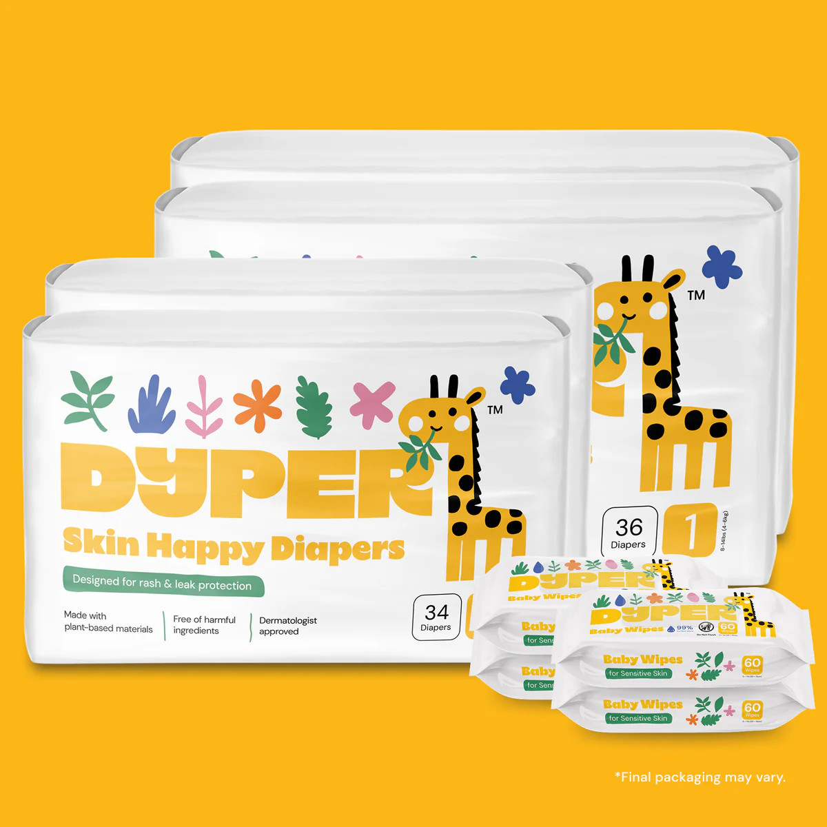 Multi Child Diaper Bundle | Dyper Family Pack | DYPER | Dyper