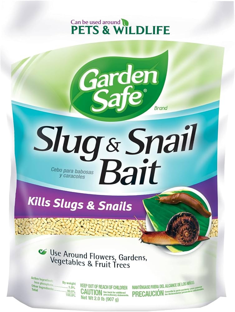 Garden Safe Brand Slug & Snail Bait Granules, 2 Pounds, Slugs & Snails Begin to Die Within 3 to 6... | Amazon (US)
