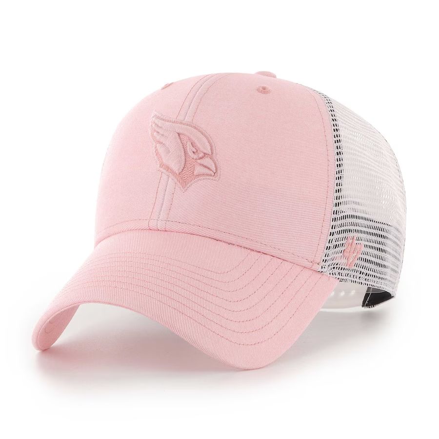 Arizona Cardinals '47 Women's Haze Clean Up Trucker Snapback Hat - Pink/White | Lids