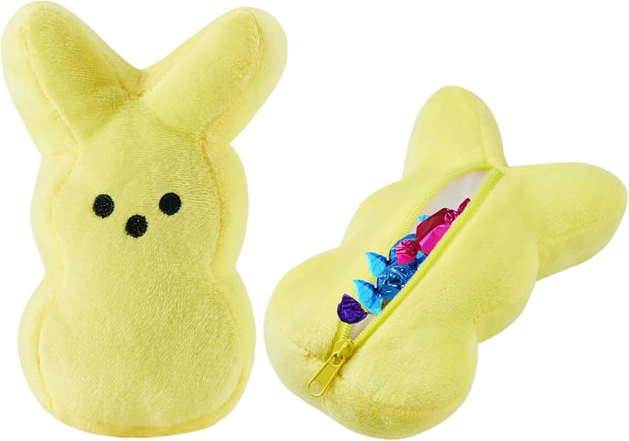 2025 Upgraded Easter Bunny Plush Toys with Zipper 15cm/6inch Cute Stuffed Rabbit Zip Up Bag Easte... | Amazon (US)