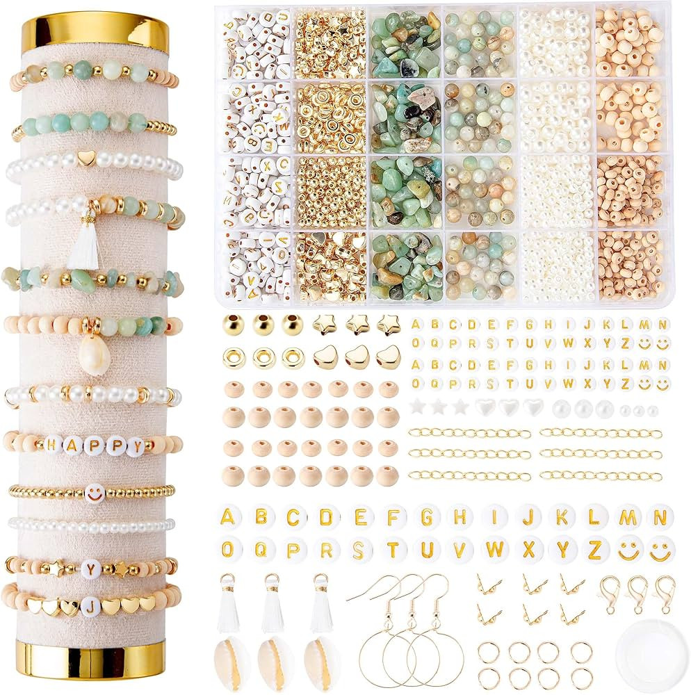 Xylise Jewelry Making Supplies Kit Natural Stone Beads for Irregular Natural Stone with for DIY C... | Amazon (US)