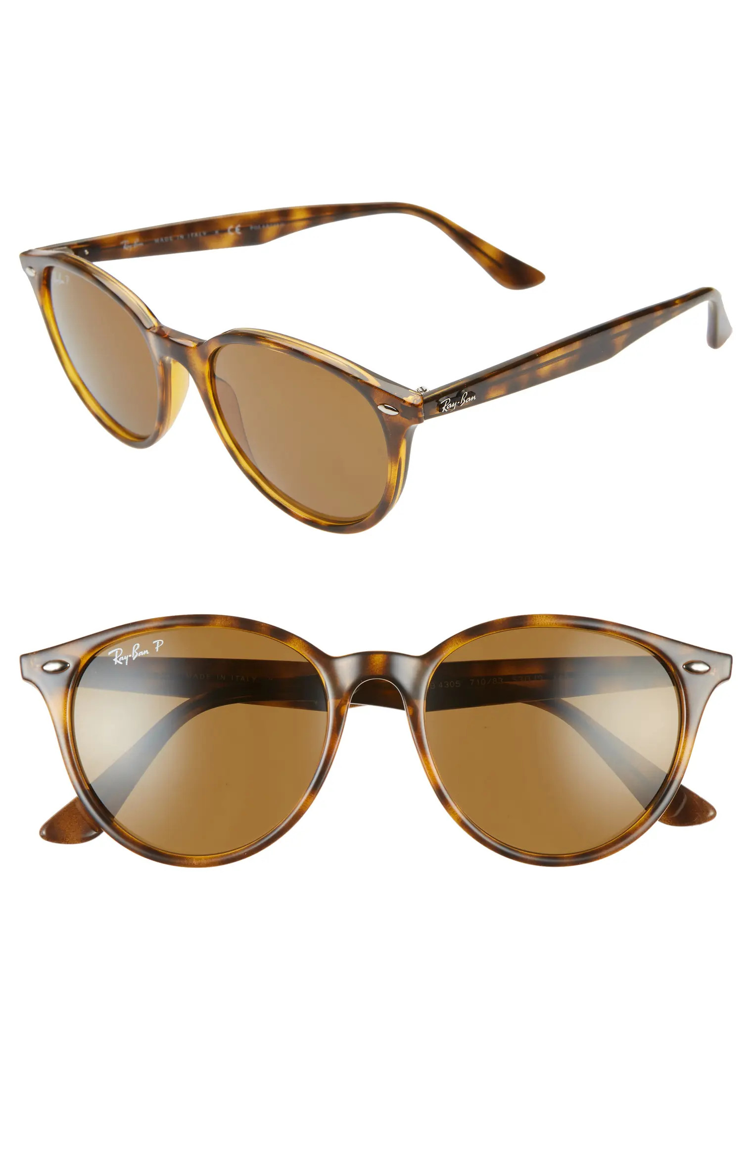 Phantos 53mm Polarized Round Sunglasses | Nordstrom