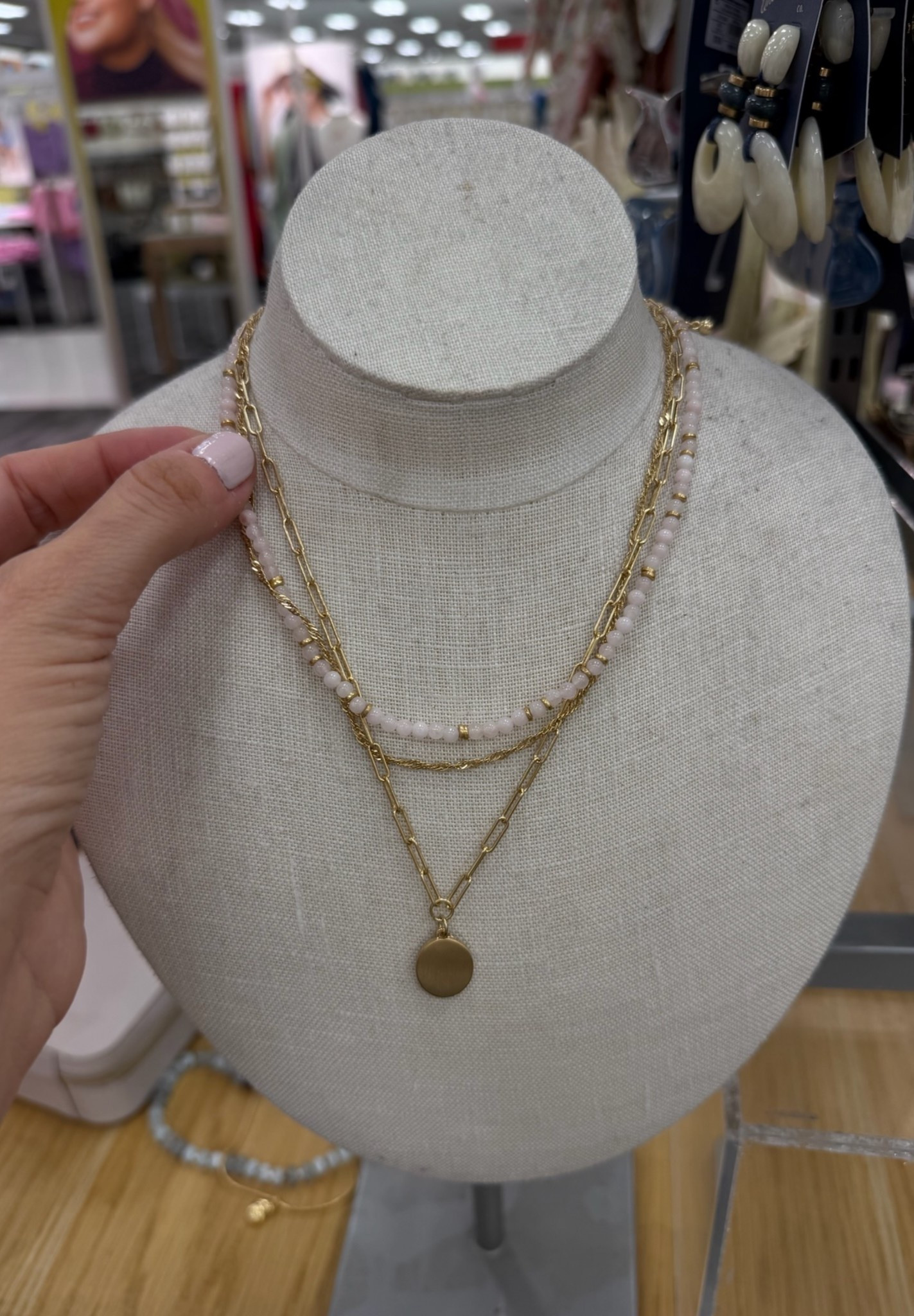 I’m obsessed with this necklace! I love that it’s pre-layered so it takes the guess work out of choosing a few necklaces. The colors are perfect for easy pairing with outfits! 

#LTKMothersDay #LTKootd #LTKgrwm
