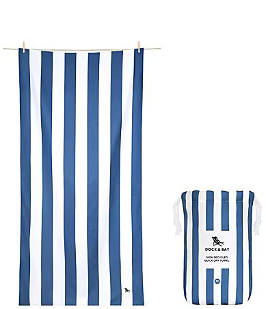 Dock Bay Summer Shop Collection Striped Quick Dry Beach Towel - Navy | Dillard's
