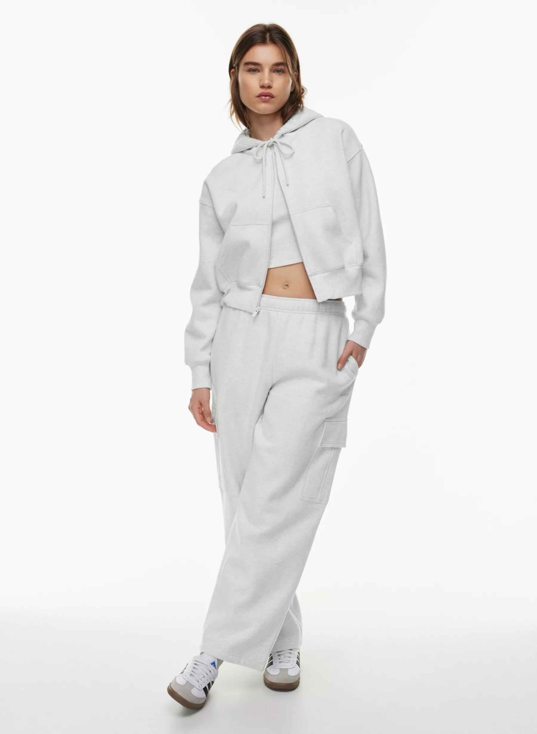 COZY FLEECE BOYFRIEND BOXY ZIP HOODIE | Aritzia