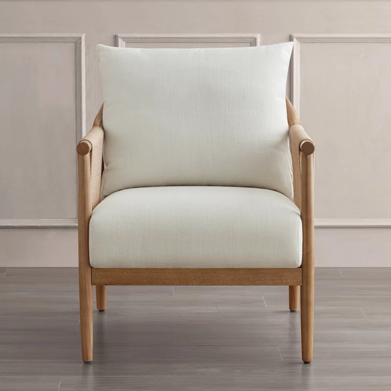 Upholstered Hand-Woven Rope Armchair | Wayfair North America