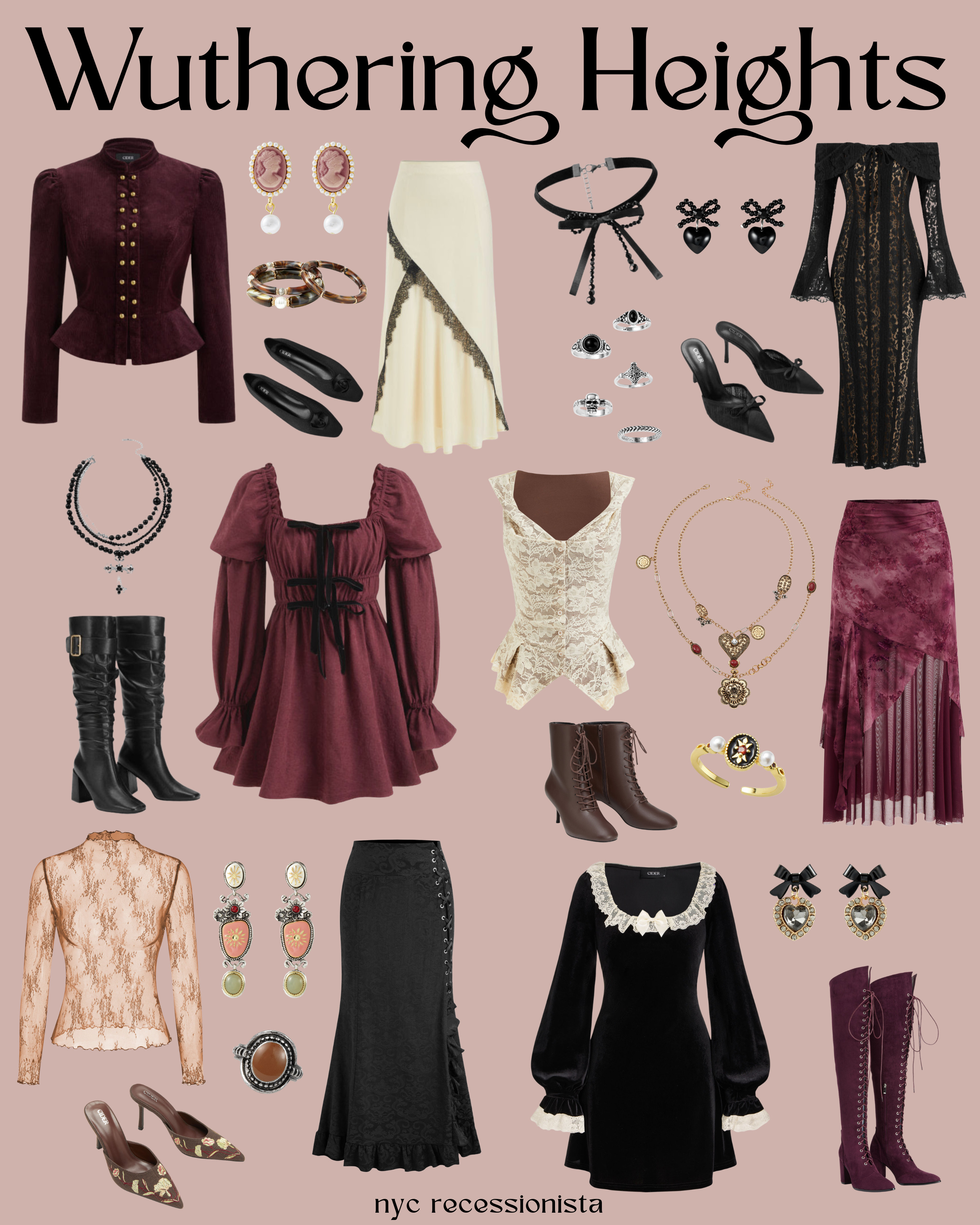 These outfits are perfect to inject some moody Wuthering Heights drama into your personal style  

 #LTKootd #LTKSeasonal