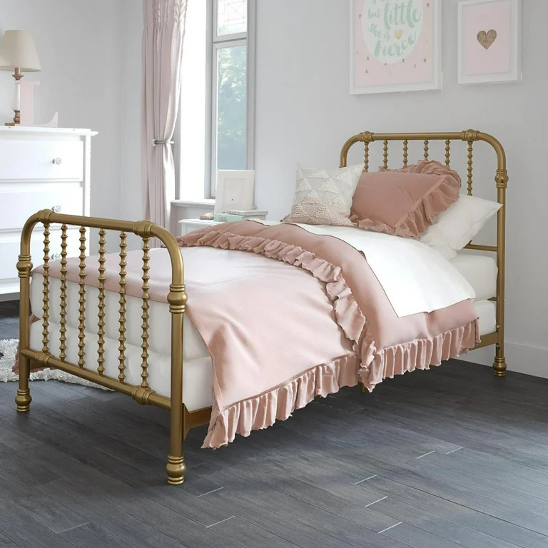 Little Seeds Monarch Hill Wren Metal Bed Twin, Gold - Walmart.com | Walmart (US)