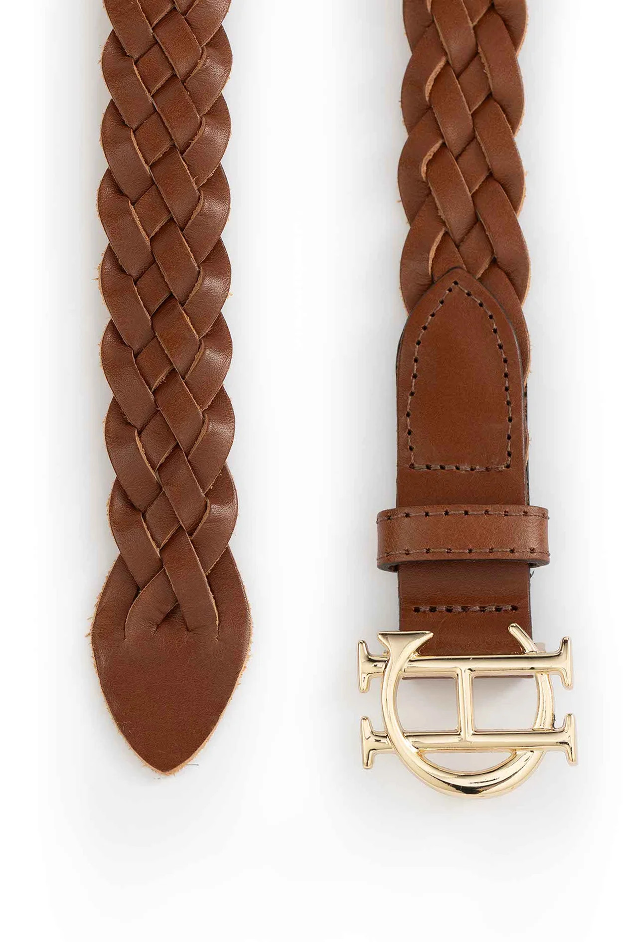 Plaited Slim Belt (Tan) | Holland Cooper