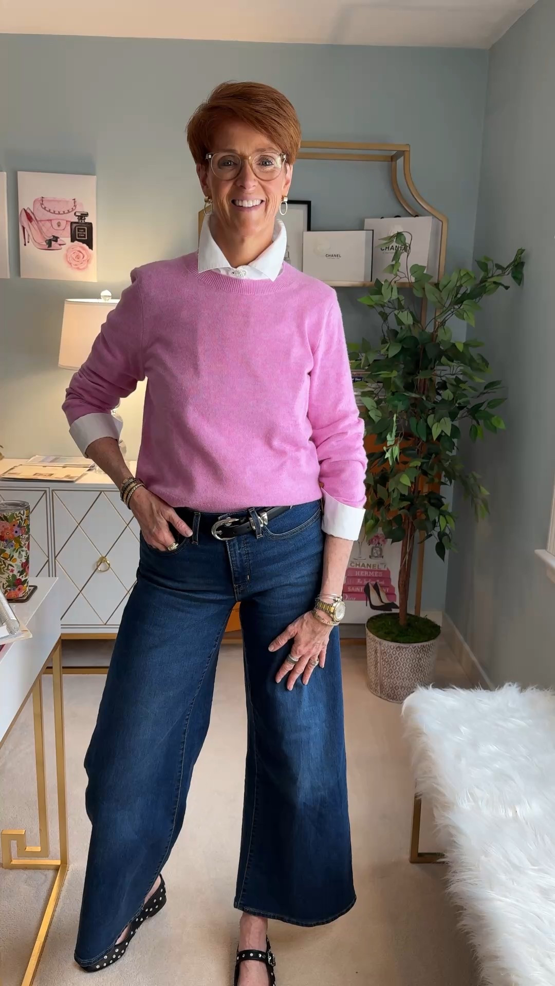 Hi! For reference, I am 55 years old, I am 6’1”. I have a 35” inseam. I wear a small or medium in most tops, an 8 or a 10 in most bottoms, an 8 in most dresses, and a size 9 shoe. 

Make sure to subscribe to my newsletter found in my Instagram bio so you don’t miss out on my must-have favorites! And download the LTK app, follow my LTK shop, and favorite this post or your favorite items to get notified when they go on sale!

Over 50 fashion, tall fashion, workwear, everyday outfits, timeless outfits, Classic Outfits


winter outfit, travel outfit, ballet flats, wedding guest, vacation outfit, travel essentials, organization, sweater dress, jeans, boots, loungewear, date night, watch now, ootd, classic style, cashmere sweater, layered style, Everyday denim, mary Jane’s, style over 50 

#LTKWatchNow #LTKSeasonal #LTKStyleTip