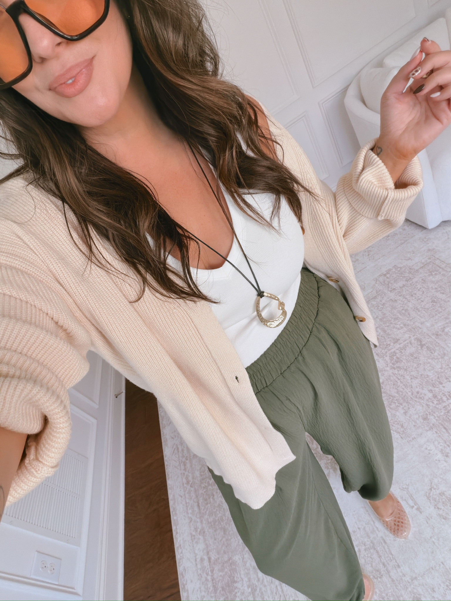 wearing an XL in both 

 #LTKSeasonal #LTKMidsize