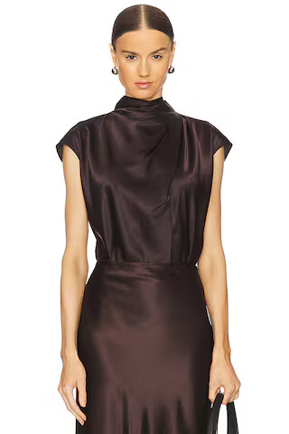 Veronica Beard Leilany Top in Dark Chocolate from Revolve.com | Revolve Clothing (Global)