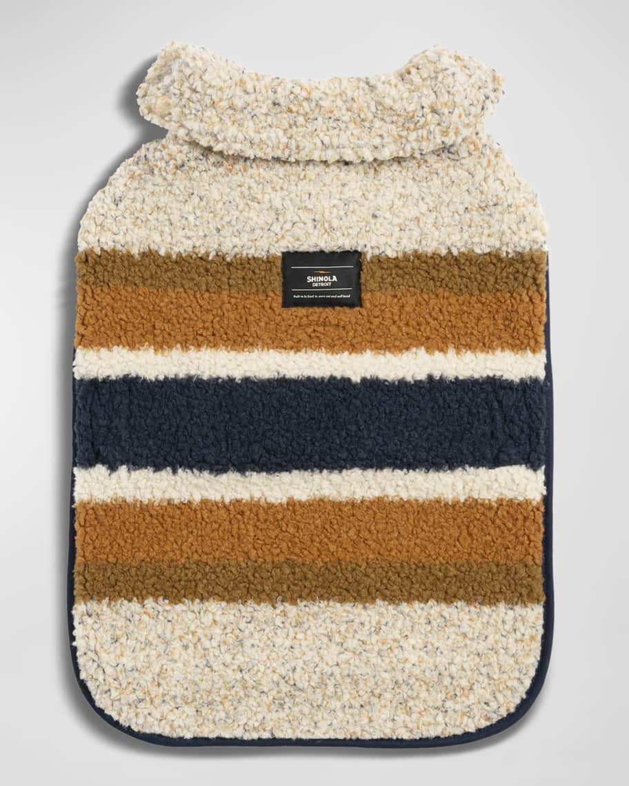 Shinola Striped Sherpa Pet Coat, Size XL | Neiman Marcus