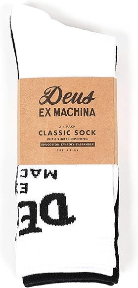 Deus Ex Machina Paquete de 3 calcetines con curvas | Amazon (ES)