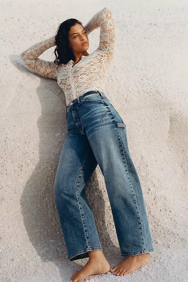 The Kayden Barrel Carpenter Jeans by Pilcro | Anthropologie (US)