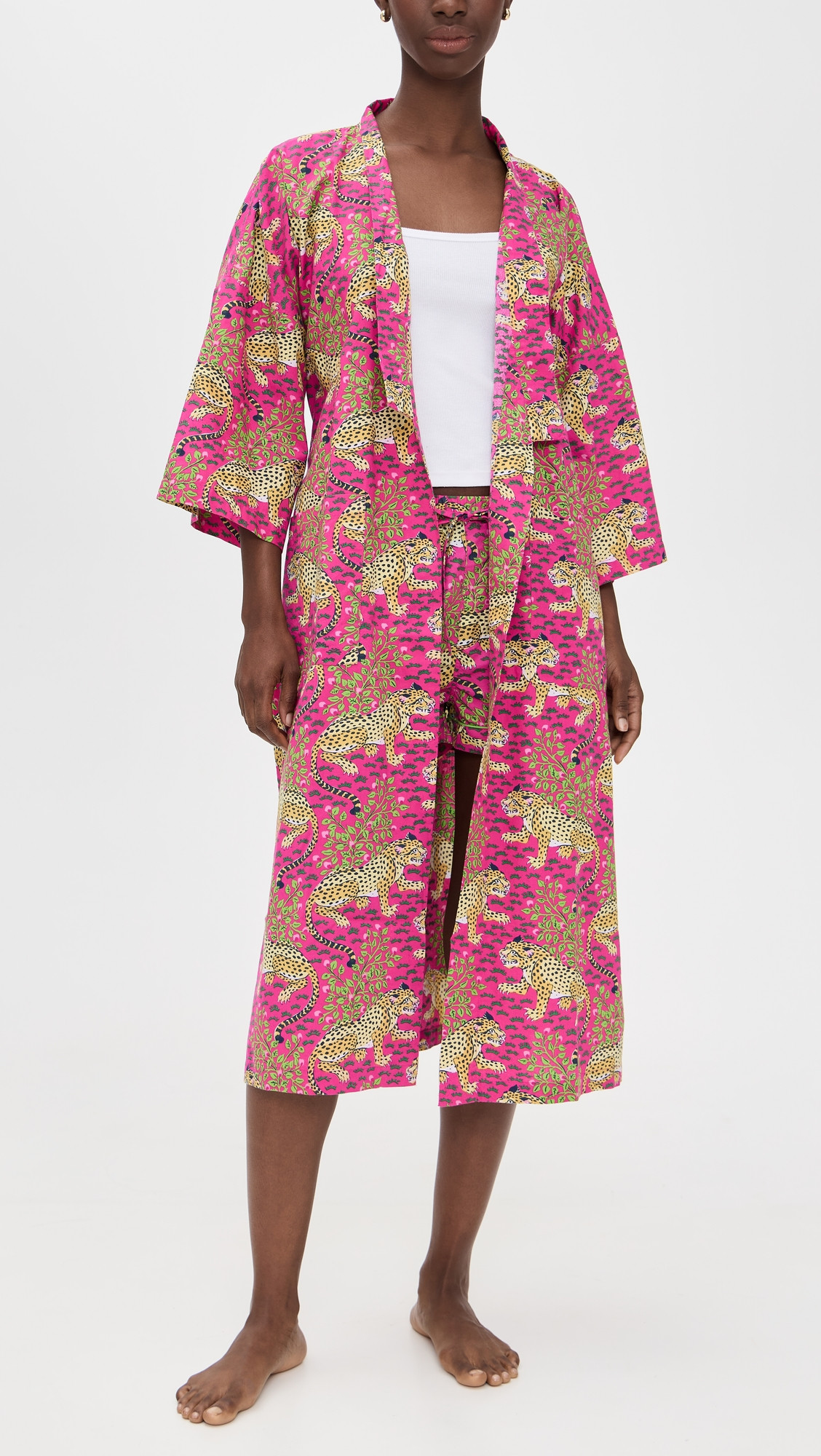 Printfresh Bagheera Long Robe Hot Pink L/XL | Shopbop