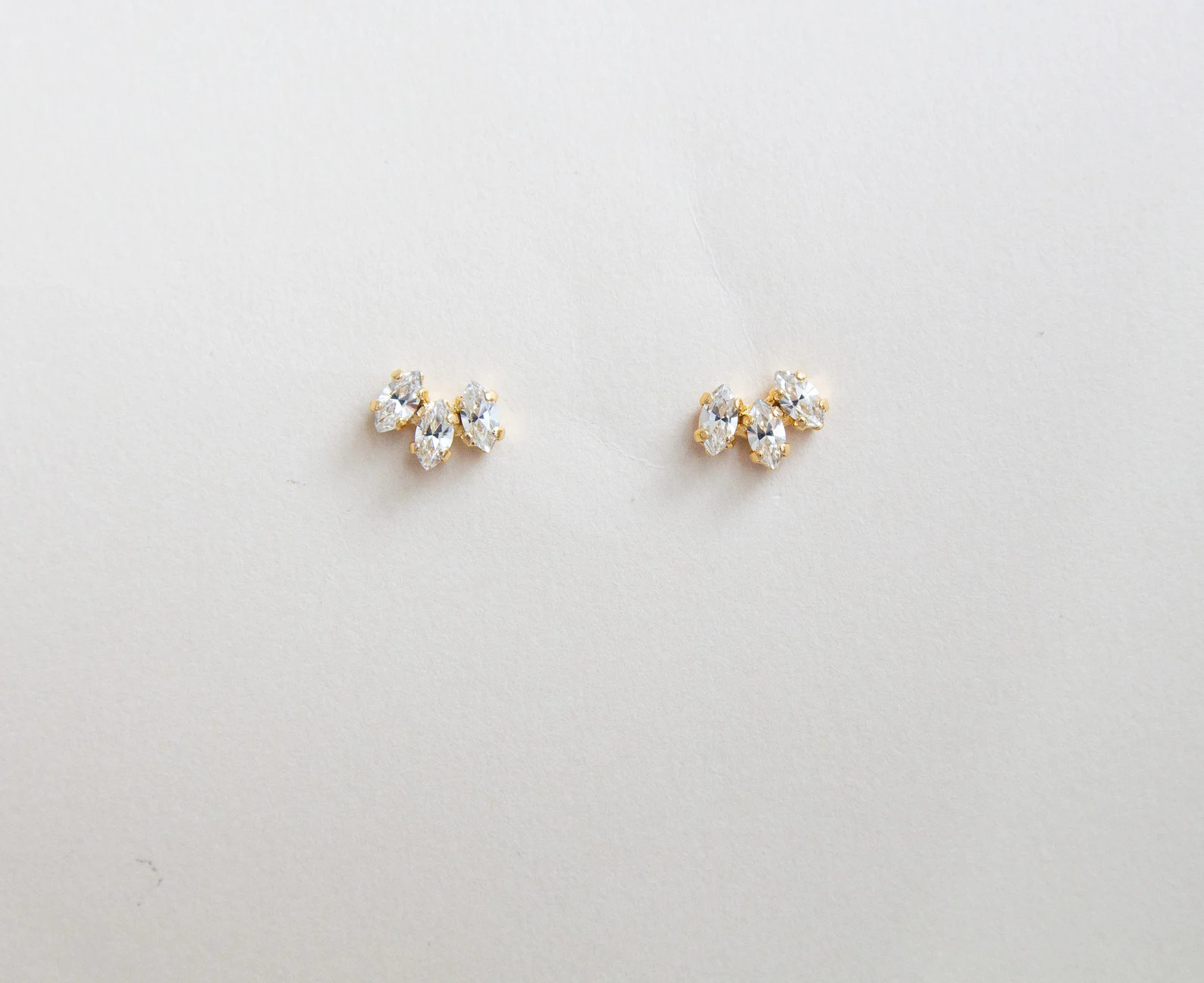 Gold Minimal Studs, Everyday Studs, Bridesmaid Gifts, Simple Earrings Studs, Bride Accessories *R... | Etsy (US)