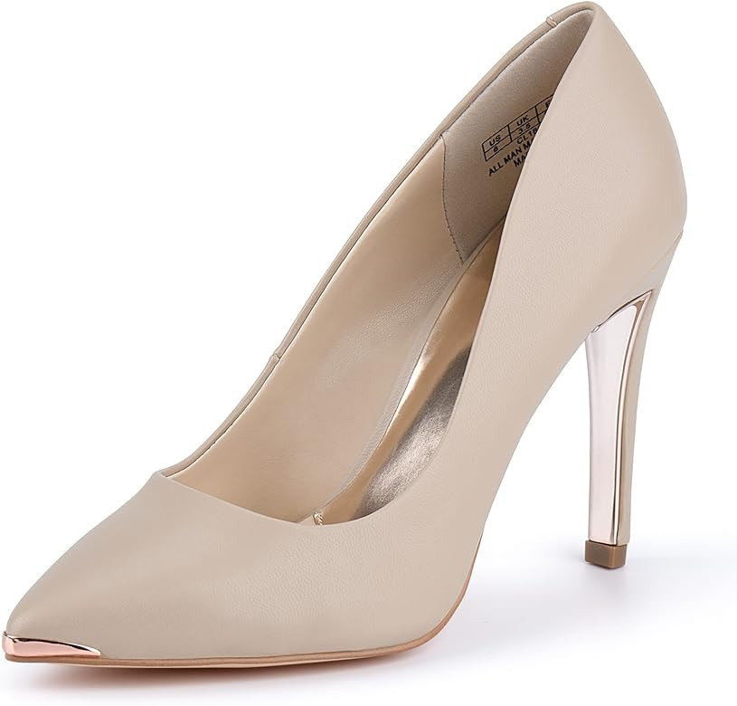 JENN ARDOR Women's Closed Pointed Toe Pumps Stiletto High Heels Office Lady Wedding Party Dress H... | Amazon (US)