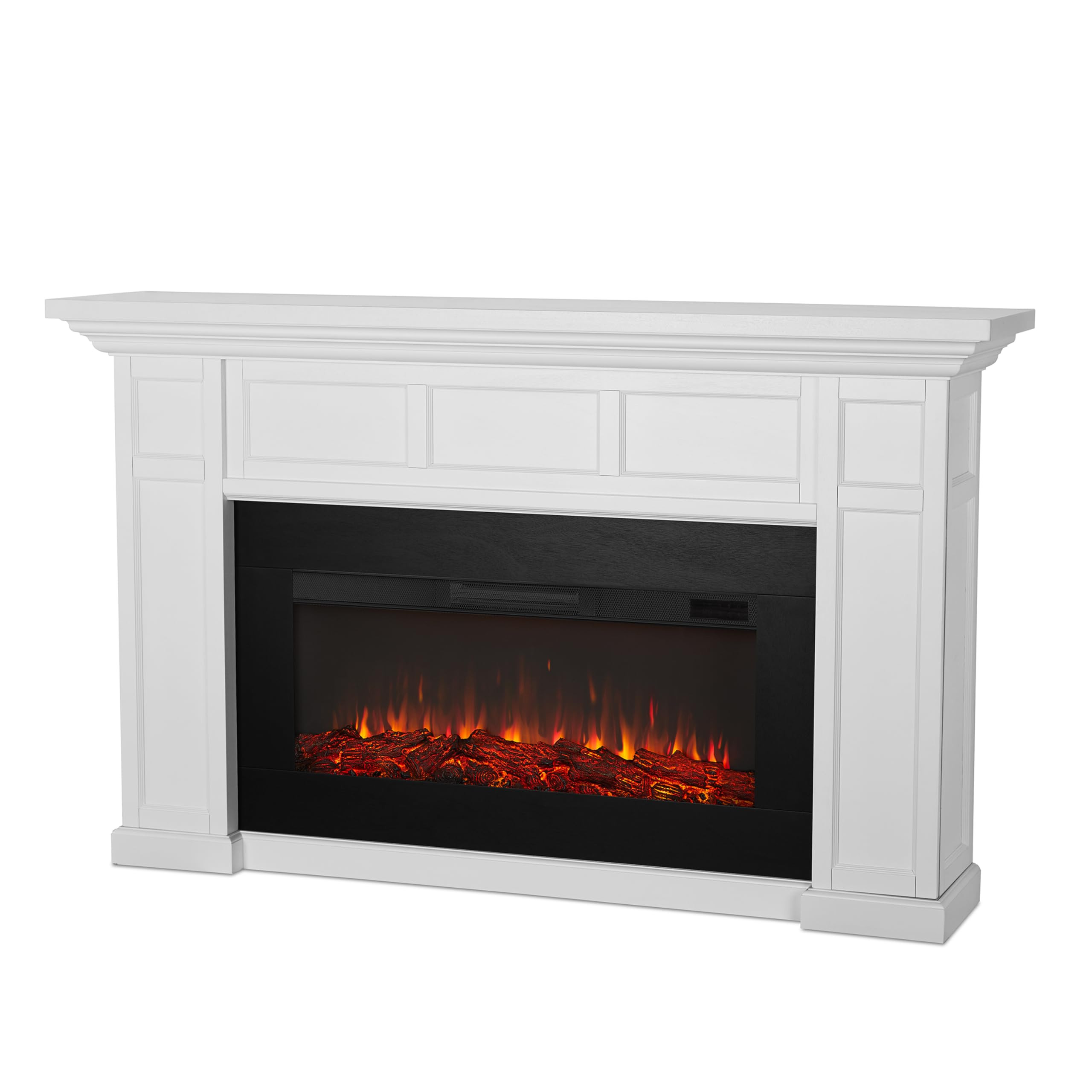 Real Flame Alcott 75” Electric Fireplace with Mantel for Living Room or Bedroom, Replaceable Fi... | Amazon (US)