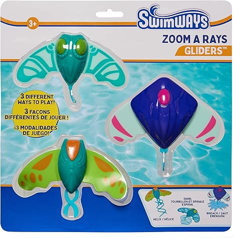 Amazon.com: SwimWays Zoom-A-Rays Water Toys, Kids Pool Toys for Swim Training, Outdoor Games for ... | Amazon (US)