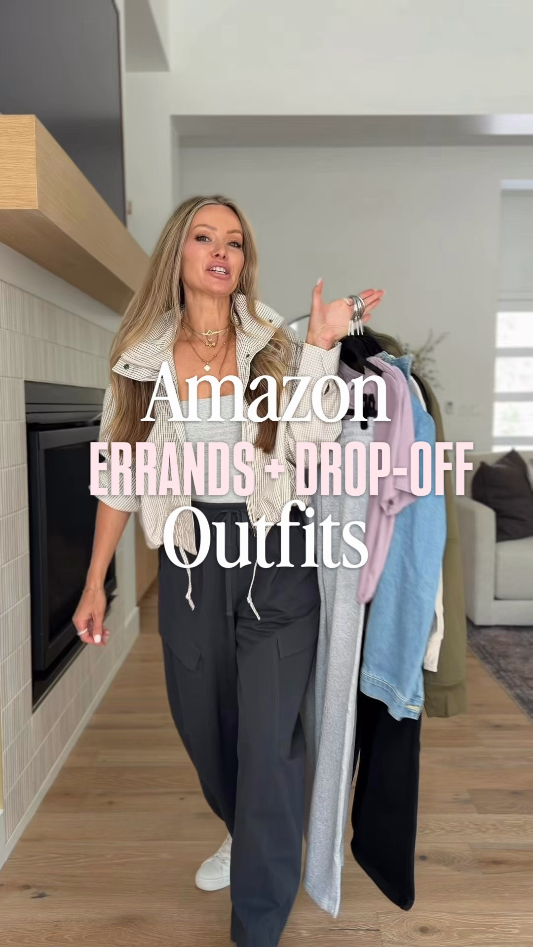These Amazon outfits are exactly what I want for school drop-off, errands, and easy weekend days—comfortable, casual, but still cute enough to feel put together. 🤎 comment AMAZON and I’ll send you the details 

I love the mix of relaxed cargo pants, leggings, soft wide-leg lounge pants, easy tanks and lightweight layers. The little details make each look feel more styled too—the gingham jacket, leopard sneakers, cozy half-zip, denim jacket and neutral crossbody bags.

These are the kinds of outfits I actually reach for when I want to be comfortable but don’t want to look like I just rolled out of bed. Easy to throw on, easy to mix and match, and perfect for busy mornings.

Save this for your next school drop-off or weekend outfit idea. Which one would you wear first?

#amazonfashion #amazonoutfits #schooldropoffoutfit #casualstyle #weekendoutfit