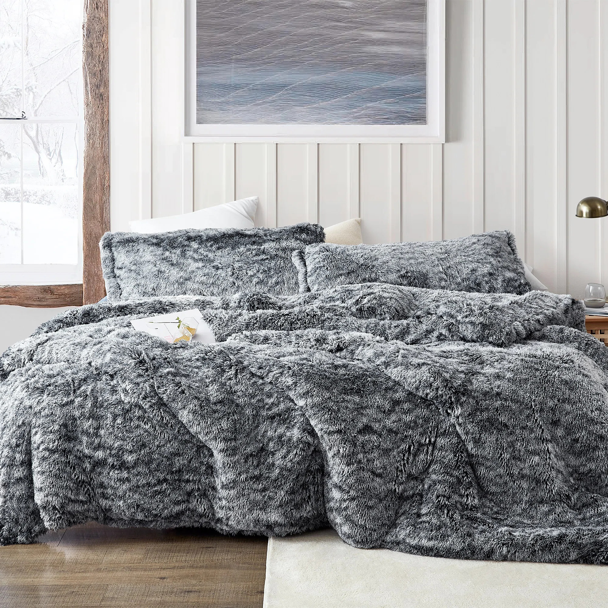 Coma Inducer Fluffy Plush Oversized Comforter Set & Reviews | Wayfair | Wayfair North America