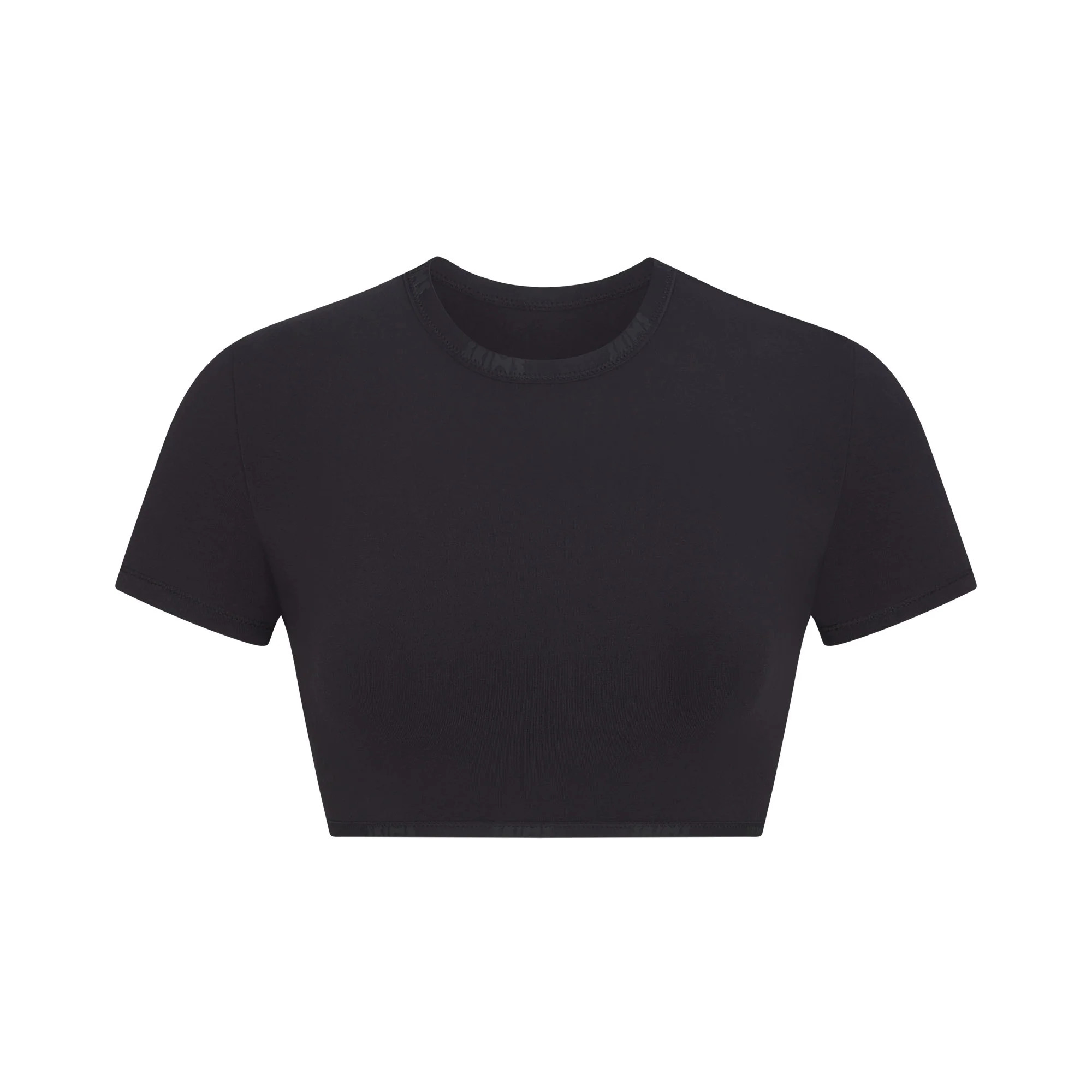 COTTON LOGOSUPER CROPPED T-SHIRT$42 | SKIMS (US)