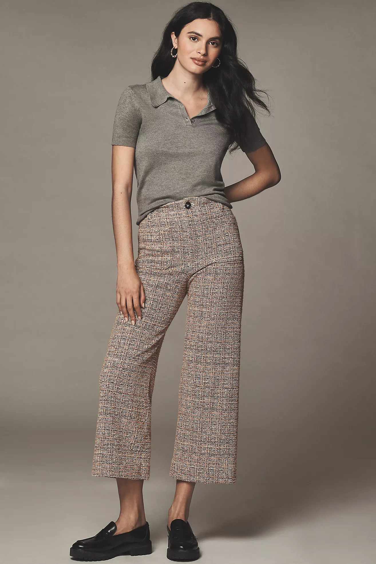 The Colette Cropped Wide-Leg Pants by Maeve: Tweed Edition | Anthropologie (US)