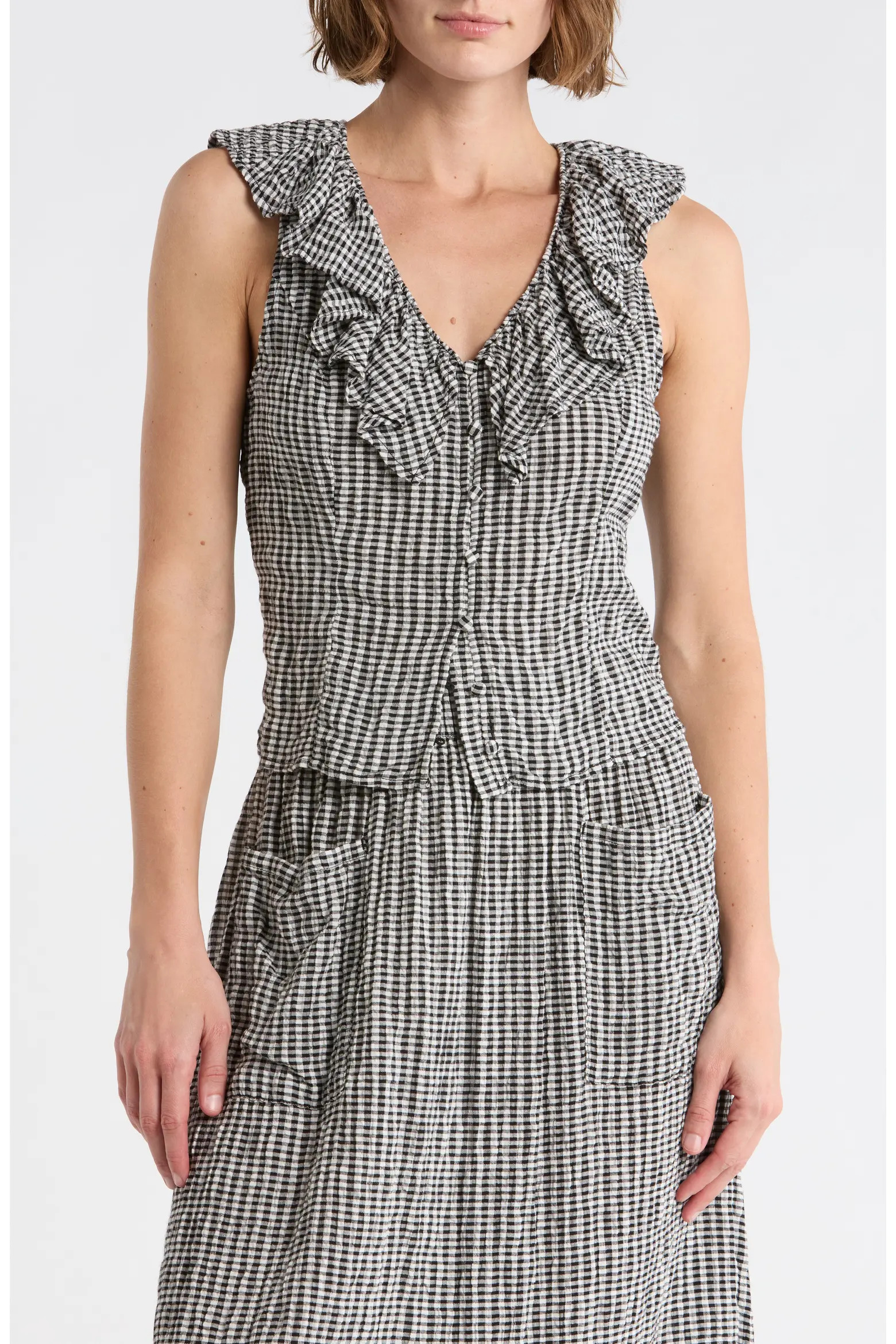 Ruffle V-Neck Sleeveless Top (Women) | Nordstromrack | Nordstrom Rack