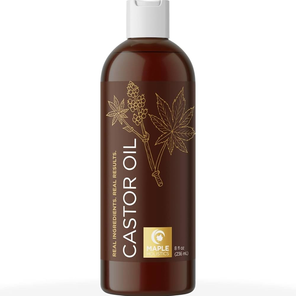 Castor Oil for Hair Skin and Nails - Pure Cold Pressed Castor Oil for Eyelashes Eyebrows - Nourishin | Amazon (US)
