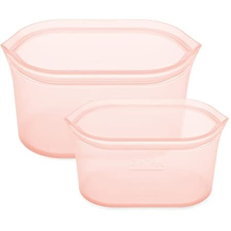 Zip Top Reusable 100% Silicone Food Storage Bags and Containers, Made in the USA - Full Set- 3 Cups, | Amazon (US)