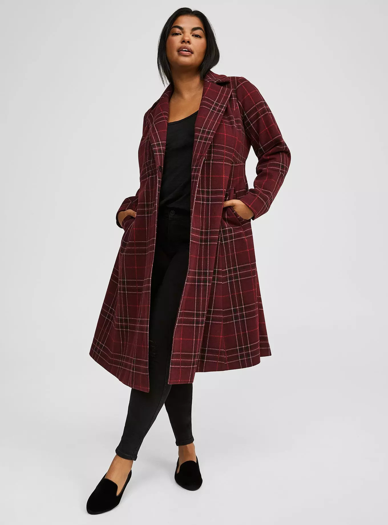 Softest Coat Tie Front Coat | Torrid (US & Canada)