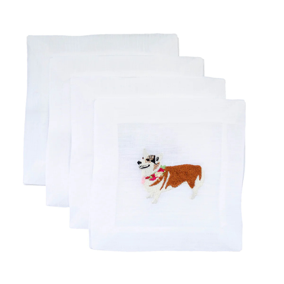Corgi Cocktail Napkins | Over The Moon