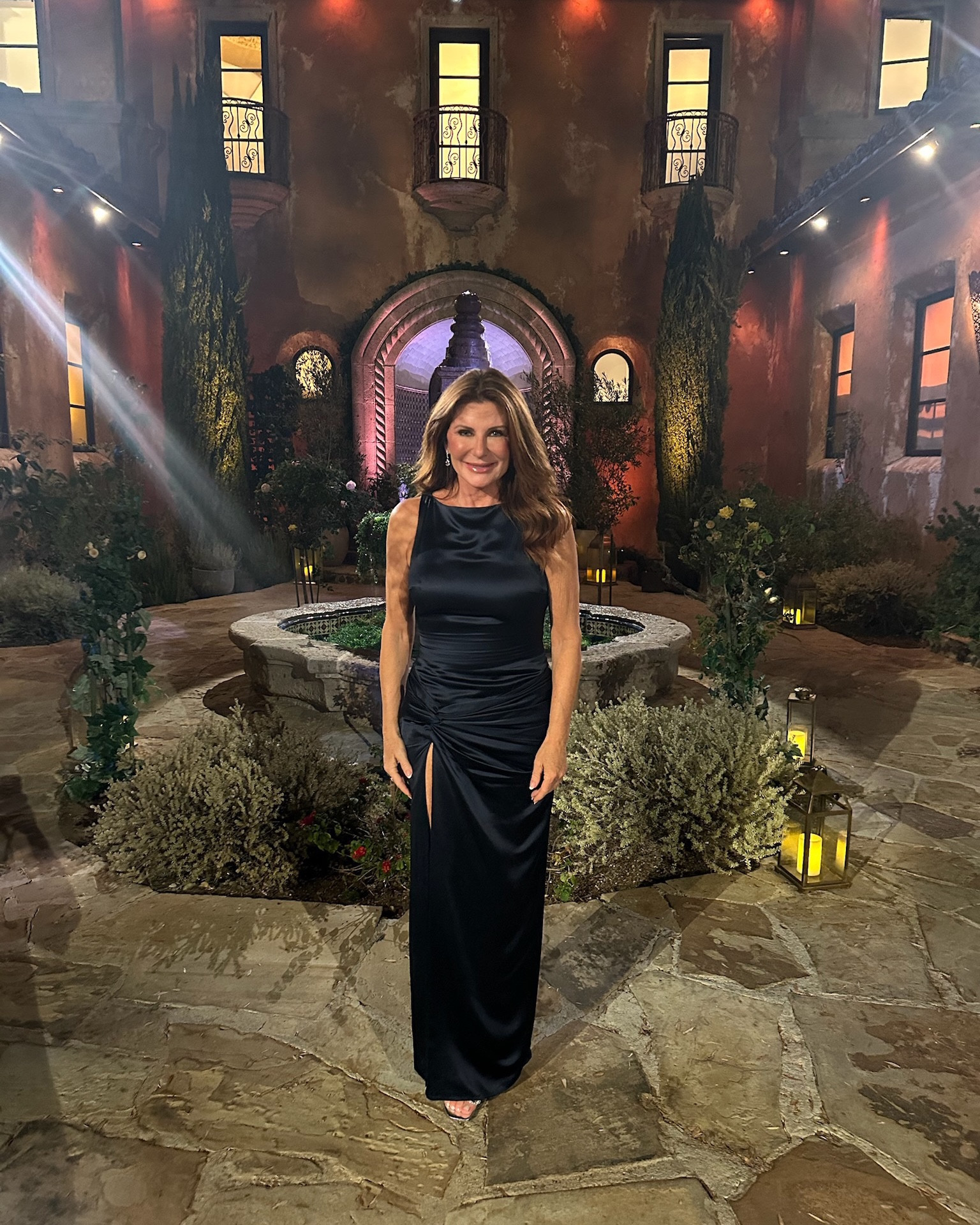 The Golden Bachelor: Episode 6 Cindy’s Rose Ceremony Dress 