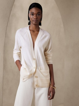 Ciana Oversized Merino Cardigan | Banana Republic (US)