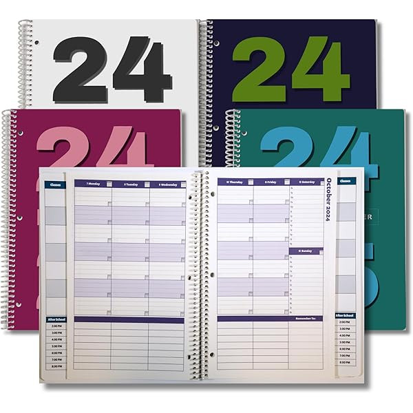 Order Out Of Chaos 2024-2025 Academic Planner, Daily, Weekly & Monthly Time Management School Agenda, Size 8.5x8.25 (Amethyst) | Amazon (US)