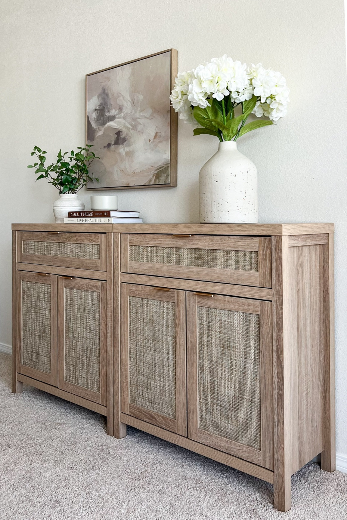 This console table is so beautiful and has such great storage. I love how bright it feels! 

#LTKHome